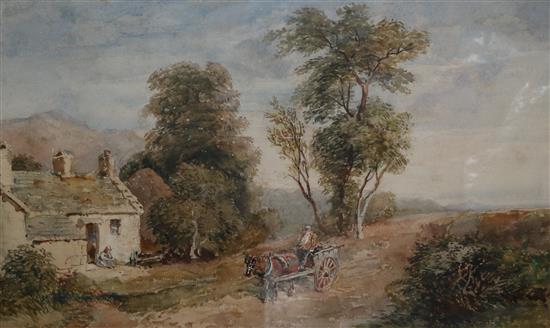 Country landscape by David Cox junior